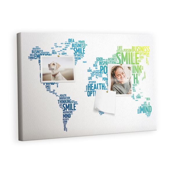 Painel em cortiça Pensamento positivo