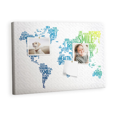 Painel em cortiça Pensamento positivo