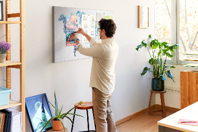 Painel em cortiça Pensamento positivo