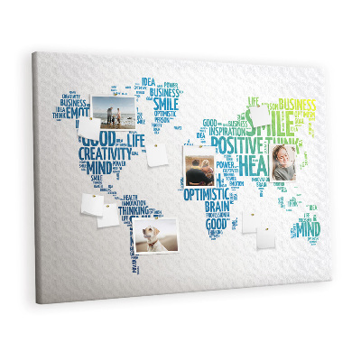 Painel em cortiça Pensamento positivo