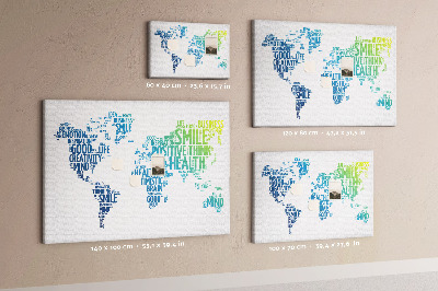 Painel em cortiça Pensamento positivo