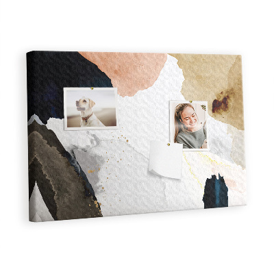 Quadro de aviso de cortiça Pontos de abstração