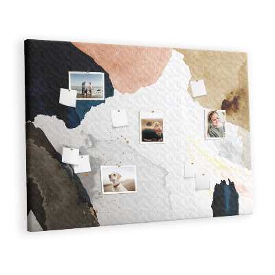 Quadro de aviso de cortiça Pontos de abstração