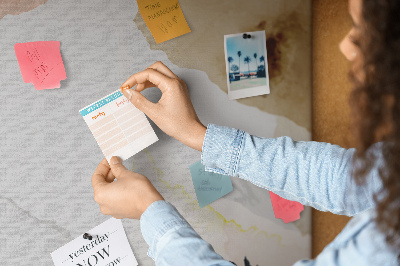 Quadro de aviso de cortiça Pontos de abstração