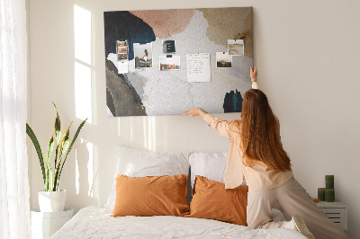 Quadro de aviso de cortiça Pontos de abstração