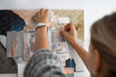 Quadro de aviso de cortiça Pontos de abstração