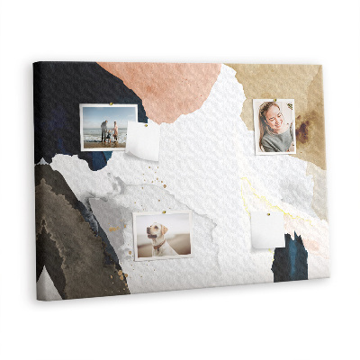 Quadro de aviso de cortiça Pontos de abstração