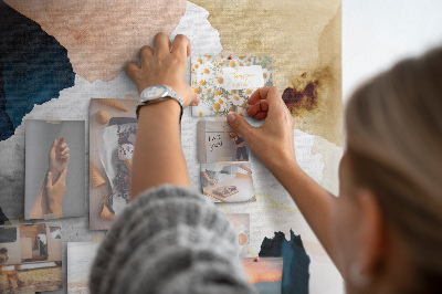 Quadro de aviso de cortiça Pontos de abstração