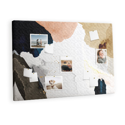 Quadro de aviso de cortiça Pontos de abstração