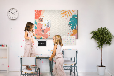 Quadro em cortiça Férias tropicais