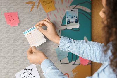 Quadro em cortiça Férias tropicais