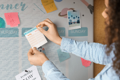 Painel em cortiça Planejador Galaxy