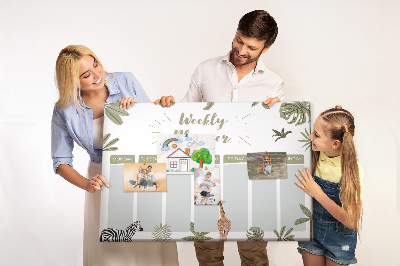 Painel em cortiça Planejador de safári