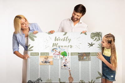 Painel em cortiça Planejador de safári