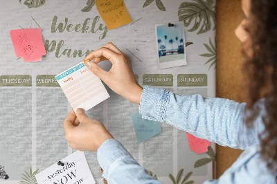 Painel em cortiça Planejador de safári