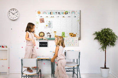 Quadro em cortiça Planejador de animais