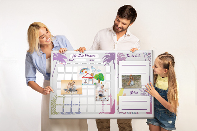 Quadro em cortiça Planejador de palma