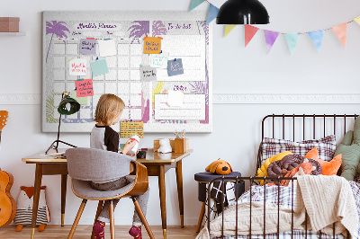 Quadro em cortiça Planejador de palma