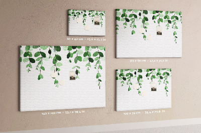 Painel em cortiça Folhas de plantas