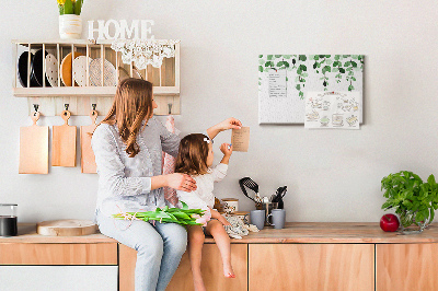 Painel em cortiça Folhas de plantas