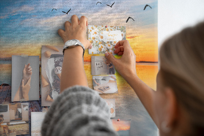 Quadro em cortiça Cais do lago