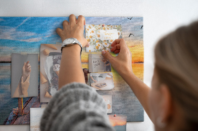 Quadro em cortiça Cais do lago