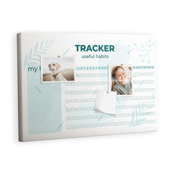 Quadro em cortiça Rastreamento de hábitos