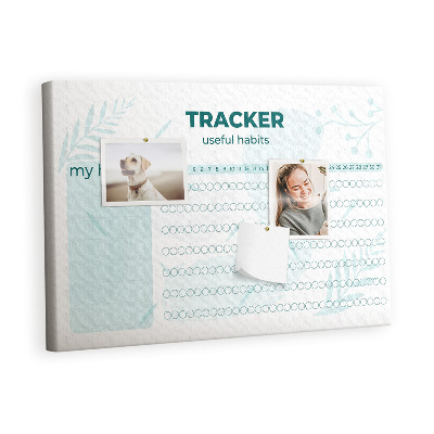 Quadro em cortiça Rastreamento de hábitos