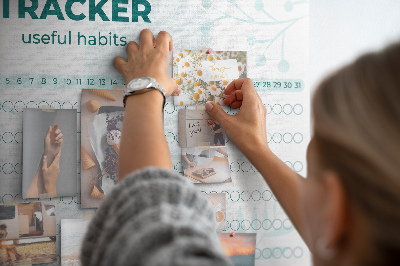 Quadro em cortiça Rastreamento de hábitos