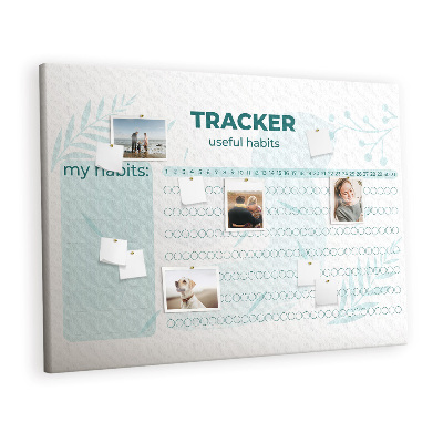 Quadro em cortiça Rastreamento de hábitos