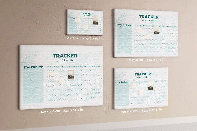 Quadro em cortiça Rastreamento de hábitos