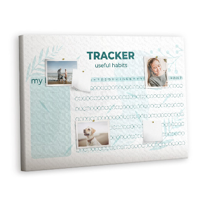 Quadro em cortiça Rastreamento de hábitos