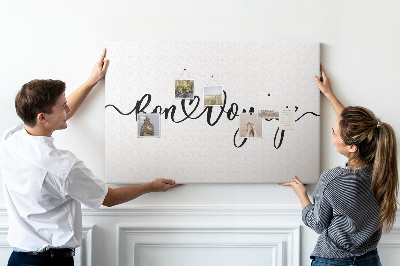 Quadro em cortiça A inscrição boa viagem