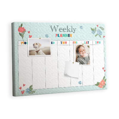 Painel em cortiça Plano floral