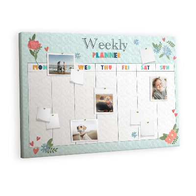 Painel em cortiça Plano floral