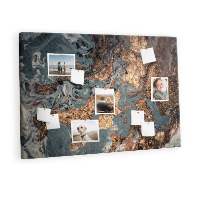 Quadro de aviso de cortiça Mármore decorativo