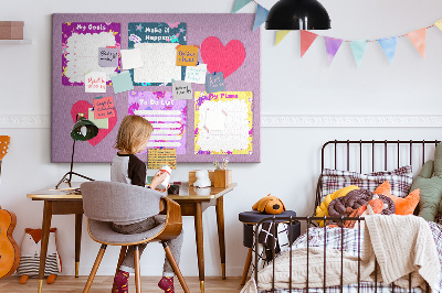 Painel em cortiça Notas de monstro