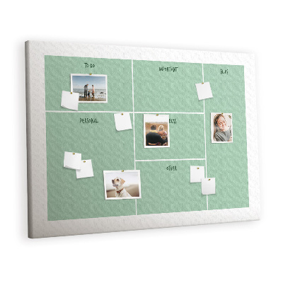 Quadro em cortiça Organizador de mesa