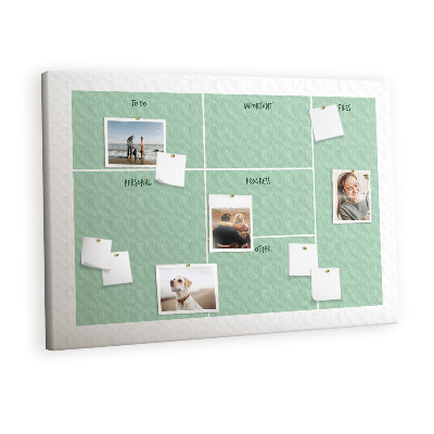 Quadro em cortiça Organizador de mesa