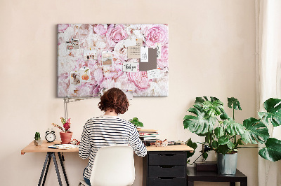 Painel em cortiça Flores decorativas