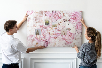 Painel em cortiça Flores decorativas