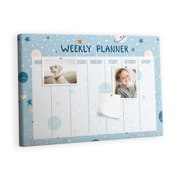 Quadro em cortiça Planejador de espaço