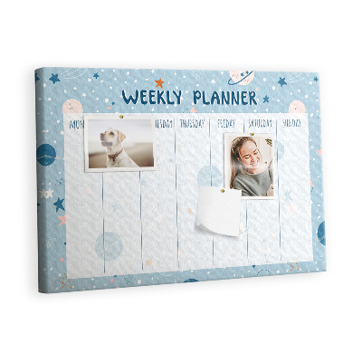 Quadro em cortiça Planejador de espaço