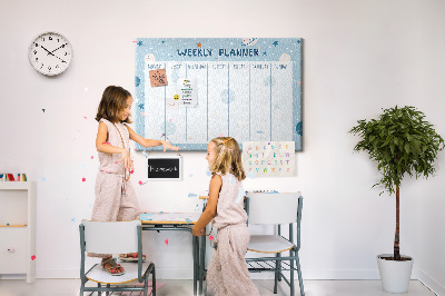 Quadro em cortiça Planejador de espaço