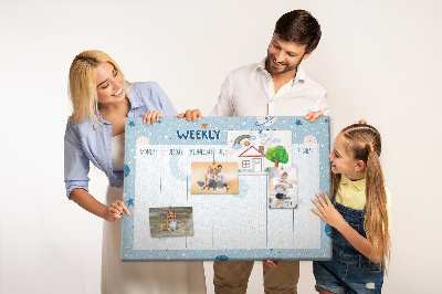 Quadro em cortiça Planejador de espaço