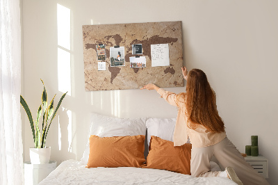 Painel em cortiça Mapa antigo