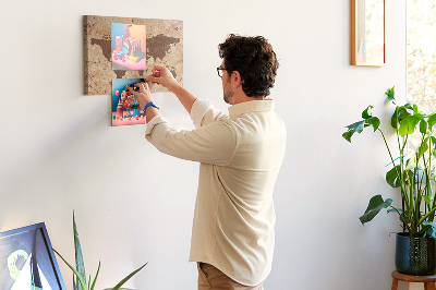 Painel em cortiça Mapa antigo