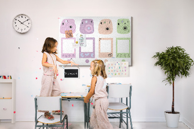 Quadro em cortiça Conjunto de câmeras