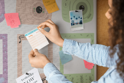 Quadro em cortiça Conjunto de câmeras