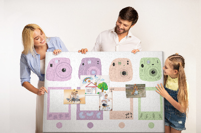 Quadro em cortiça Conjunto de câmeras